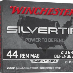 Winchester Ammo W44MST Silvertip  44RemMag 210gr Jacketed Hollow Point 20 Per Box/10 Case