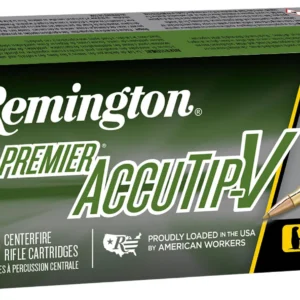 Remington Ammunition 21202 Premier Accutip-V 224Valkyrie 60gr AccuTip V Boat Tail 20 Per Box/10 Case