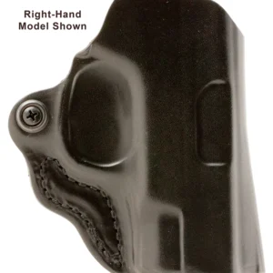 DeSantis Gunhide 019BB7WZ0 Mini Scabbard  OWB Black Leather Belt Slide Fits Springfield Prodigy w/wo Red Dot Fits 4.25" Barrel Left Hand