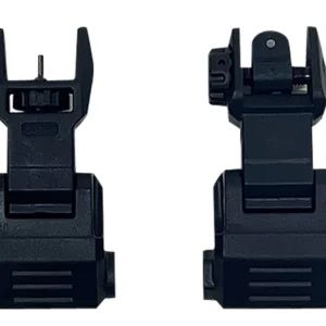 NcStar VG167 Picatinny High Profile Front and Rear Sight Set  Black Polymer