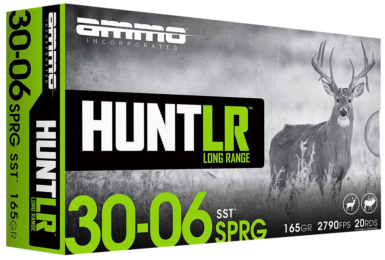 Ammo Inc 3006165SSTA20 Hunt Long Range 30-06Springfield 165gr Super Shock Tip 20 Per Box/10 Case