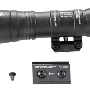 Streamlight 89003 ProTac 2.0  Black Anodized Aluminum 250/2000 Lumens White LED Bulb, 266 Meters Beam, Picatinny Rail Mount, Rifle
