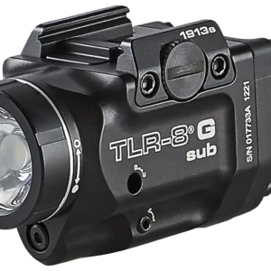 Streamlight 69438 TRL-8 G Sub Gun Light with Green Laser  Black Anodized 500 Lumens White LED 1913 Short Rail Pistol