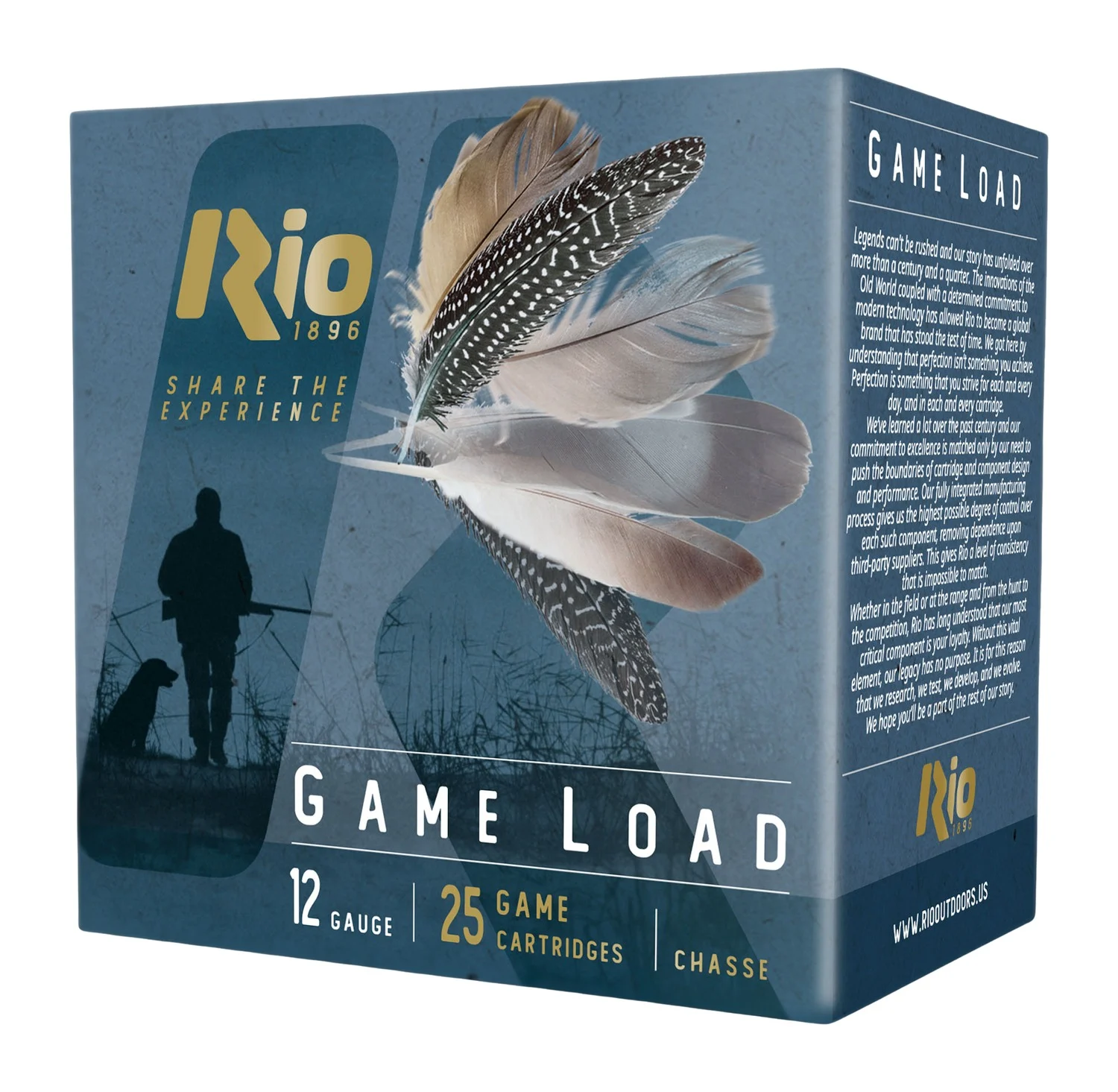 Rio Ammunition TGHV3675 Game Load High Velocity 12Gauge 2.75" 1 1/4oz 7.5Shot 25 Per Box/10 Case