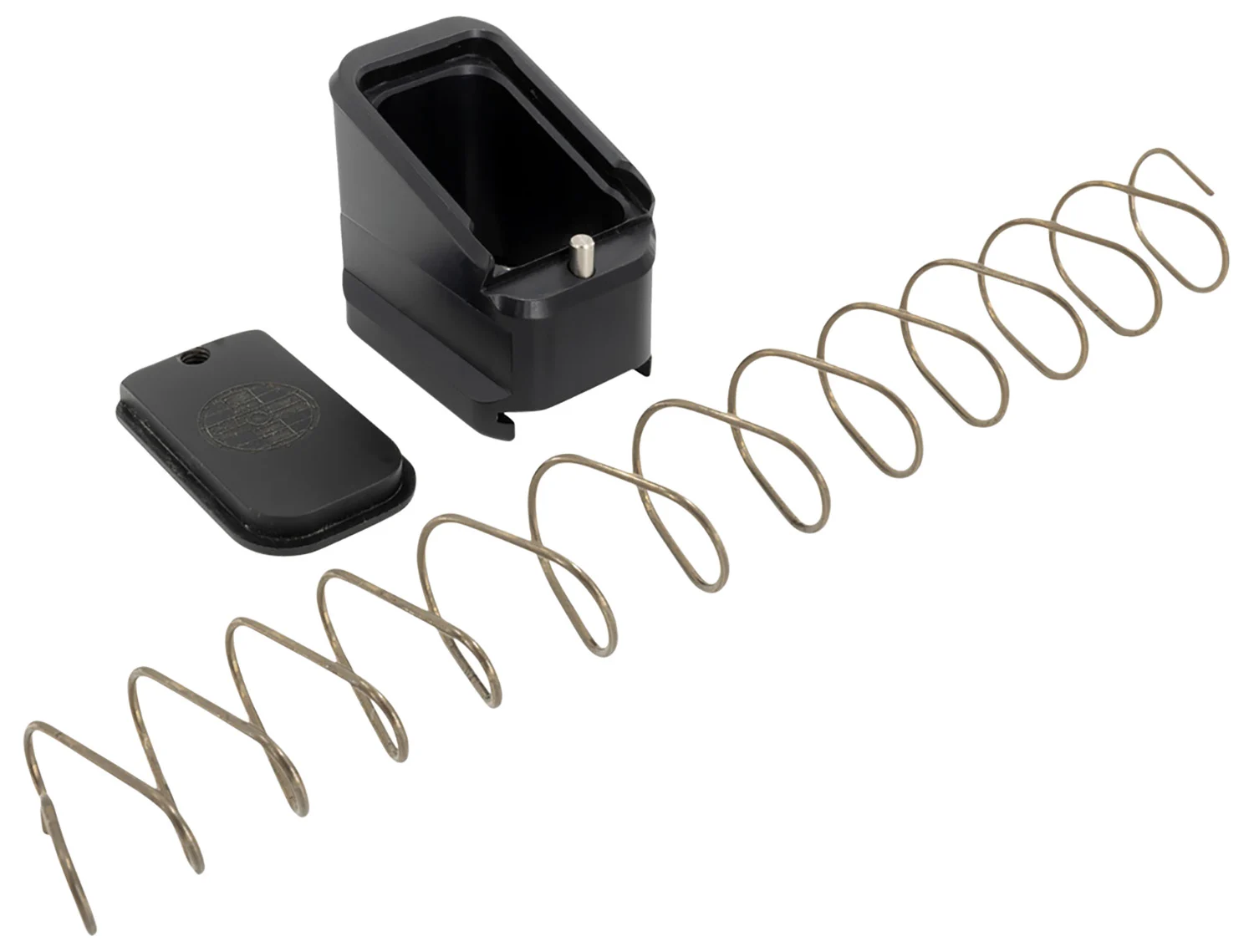Shield Arms CZP10CME5BLK Magazine Extension for CZ P10-C/P07, 5rd (9mm), 4rd (40S&W), Black Aluminum
