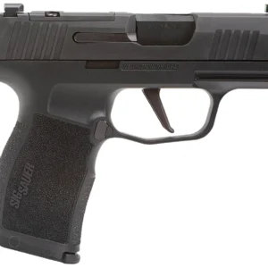 Sig Sauer 365X9BXR3PMS10 P365X  Micro-Compact 9mm Luger 10+1 3.10" Black Steel Barrel, Black Nitron Optic Ready/Serrated Slide & Frame w/Sig Rail, Black Polymer Grips, Right Hand