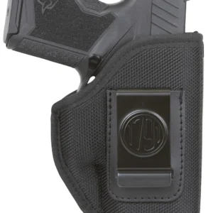 1791 Gunleather PNIWB1BLKL Premium Nylon IWB Size 01 Black Ballistic Nylon Belt Clip Left Hand