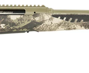 Savage Arms 58023 Impulse Big Game 243 Win 4+1 22" Threaded, Hazel Green Barrel/Rec, Woodland Camo AccuStock with AccuFit, Includes Detachable Box Mag