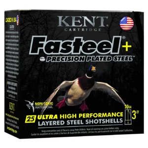 Kent Cartridge K203FSP284X6 Fasteel + Waterfowl 20 Gauge 3" 1 oz 4/6 Shot 25 Per Box/ 10 Case