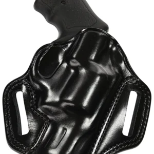 Galco CM270B Combat Master  OWB Black Leather Belt Slide Fits Browning Hi-Power/Springfield SA-35/Girsan MC P35/Match Right Hand