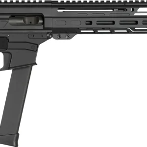 CMMG 99A806DAB Dissent MKGS 9mm Luger 33+1 10.50", Black, Picatinny Brace Adapter, 5.50" M-LOK Handguard, Left Side Charging Handle, Zeroed Linear Comp, Zeroed Drop-In Single Stage Trigger