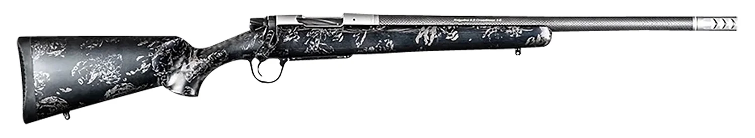 Christensen Arms 8010622200 Ridgeline FFT TI Full Size 6.5 PRC 3+1 20" Stainless Threaded Barrel, Drilled & Tapped Aluminum Receiver, Black w/Gray Accents Fixed Sporter Carbon Fiber Stock, Right Hand