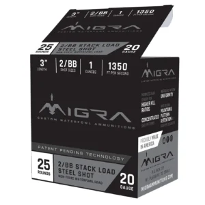 Migra Ammunitions M20S46 Combinational 20Gauge 3" 1oz 4/6Shot 25 Per Box/10 Case