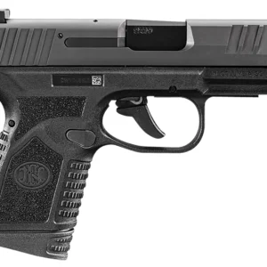 FN 66101408 Reflex  Micro-Compact Frame 9mm Luger 15+1/11+1, 3.30" Black Target Crown Steel Barrel, Black PVD Serrated Steel Slide & Polymer Frame w/Picatinny Rail, Ambidextrous