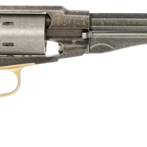 Pietta PF58OW448 1858 Old West 44 Cal 8" 6rd Old Silver Frame, Cylinder & Barrel, Walnut Grip