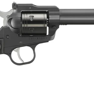 Ruger 2032 Super Wrangler 22 LR/22 WMR 6 Shot 5.50" Black Cerakote Steel Barrel & Frame, Black Cylinder, Black Checkered Polymer Grip, Transfer Bar Safety, Exposed Hammer