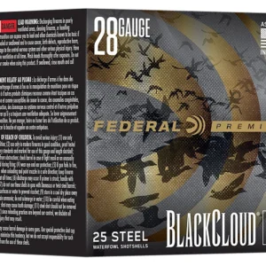 Federal PWBX2853 Black Cloud FS 28Gauge 3" 3/4oz 3Shot 25 Per Box/10 Case