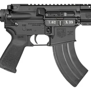 Diamondback DB1912O001 DB15  7.62x39mm 28+1 7", Black, Carbon Lower, 6" M-LOK Handguard, Padded Buffer Tube, Magpul Grip