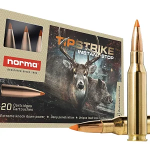 Norma Ammunition 20170362 Dedicated Hunting Tipstrike 7mm-08Rem 160gr Polymer Tip 20 Per Box/10 Case