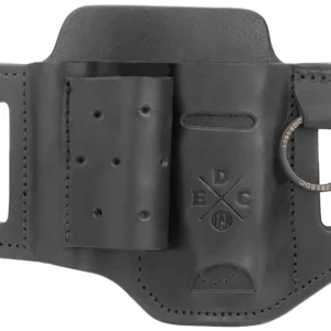 1791 Gunleather HDESSFBLKA EDC Heavy Duty Easy Slide OWB Black Leather Belt Slide Ambidextrous