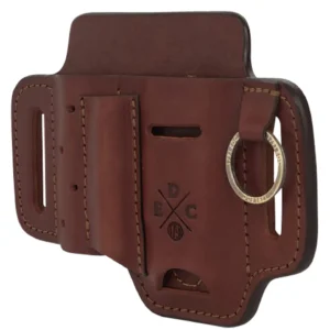1791 Gunleather STESSFCHNA EDC Standard Easy Slide OWB Chestnut Leather Belt Slide Ambidextrous