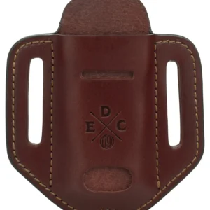 1791 Gunleather HDESSLCHNA EDC Heavy Duty Easy Slide Solo OWB Chestnut Leather Belt Slide Ambidextrous