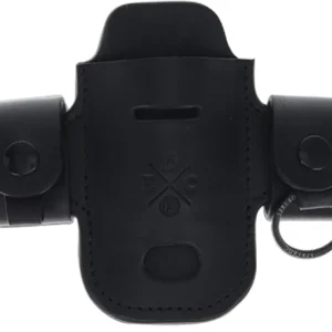 1791 Gunleather HDASSLBLKA EDC Heavy Duty Solo Action Snap OWB Black Leather Belt Loop Ambidextrous