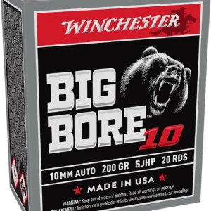 Winchester Ammo X10MMBB Big Bore  10mmAuto 200gr Semi Jacketed Hollow Point 20 Per Box/10 Case