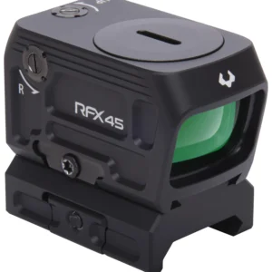 Viridian 9810059 RFX45  Black Anodized 1 x 24 mm x 15.5 mm 5 MOA Green Dot ACRO/Picatinny Low Mount