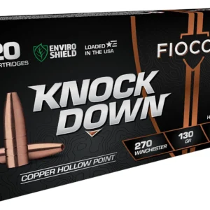 Fiocchi 270CHA Knock Down Enviro Shield 270Win 130gr Hollow Point 20 Per Box/10 Case