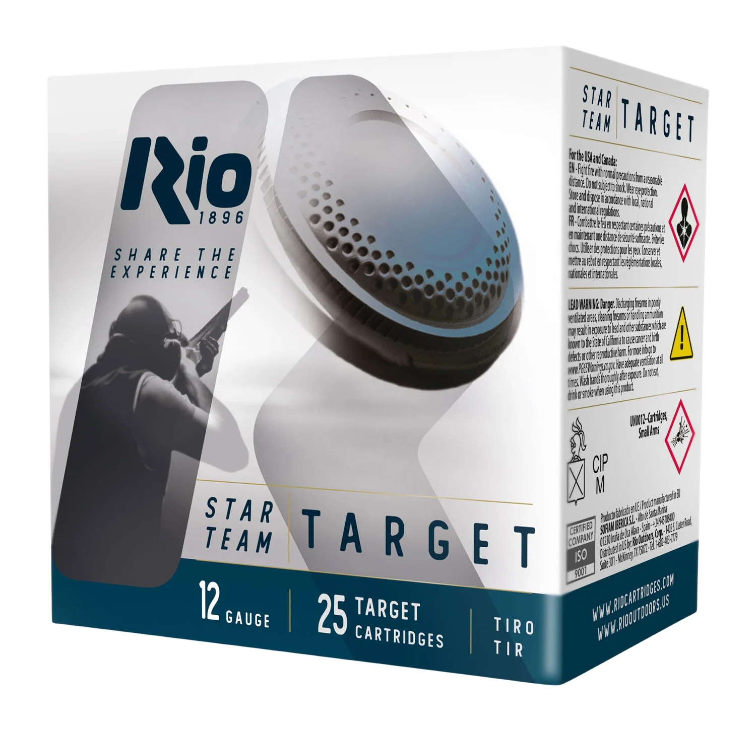 Rio Ammunition STT32LR8 Team Target 12Gauge 2.75" 1 1/8oz 8Shot 25 Per Box/10 Case