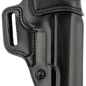 Galco AV212RB Avenger  OWB Black Leather Fits 1911 5" Belt Slide, Right Hand