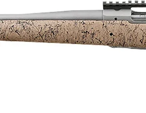 Ruger 57163 Hawkeye FTW Hunter Full Size 6.5 PRC 4+1 24" Matte Stainless Threaded Barrel, Picatinny Rail Stainless Steel Receiver, Speckled Tan/Black HS Precision Synthetic Stock, Left Hand