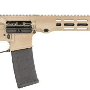 Maxim Defense MXM49735 MD15 L 5.56x45mm NATO 30+1 16" Fluted Barrel, FDE Rec/M-LOK Handguard, Black Magpul Furniture, SL-K Stock, MBUS Sights, Blackout Defense Flat Trigger