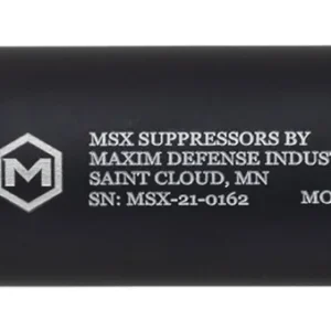 Maxim Defense MXM48351 DRF 22 Cal (Rimfire), 5.90" Black Titanium/Aluminum, 1/2"-28 tpi Direct Thread Mount