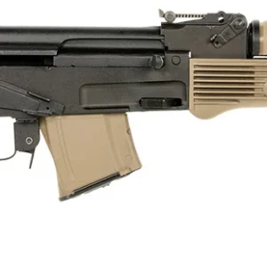 Arsenal SAM7SF-84EFDEM SAM7SF 84E 7.62x39mm 16.33" 10+1, Black Rec, Folding Stock, FDE Polymer Grip/Handguard, Muzzle Brake, Ambi Safety, Adj. Sights, Enhanced FCG
