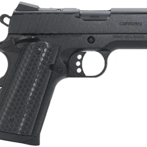 Girsan 391040 MC1911 SC Influencer Sub-Compact 9mm Luger 7+1 3.40" Blued Steel Barrel, Black Cerakote Optic Ready/Serrated Steel Slide & Frame w/Picatinny Rail & Beavertail, Gray Polymer Grip
