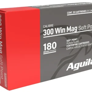 Aguila 82044AG   300Win Mag 180gr InterLock Boat Tail Soft Point 20 Per Box/10 Case