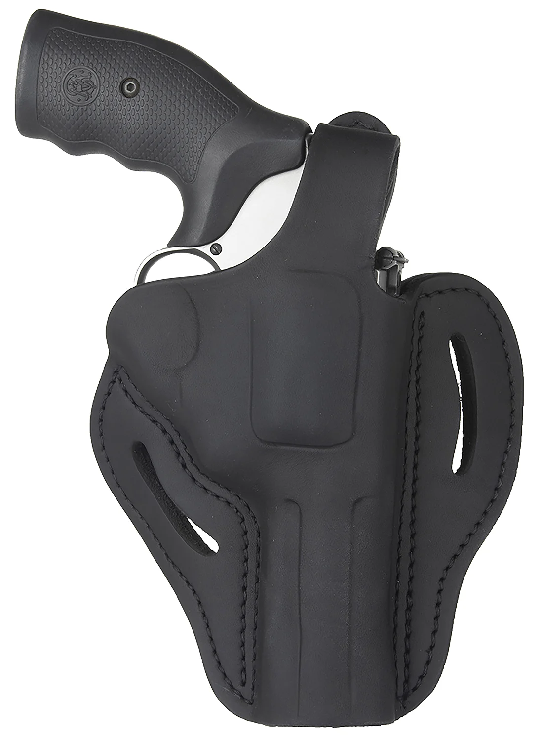 1791 Gunleather RVHX2SBLR RVHX-2 OWB Size 02 Stealth Black Leather Fits Up to 4" Barrel, K/L-Frame, Belt Slide Right Hand