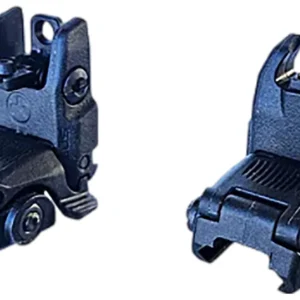 HiViz ARN21 Folding AR Back Up Sight  Black Folding for AR-15