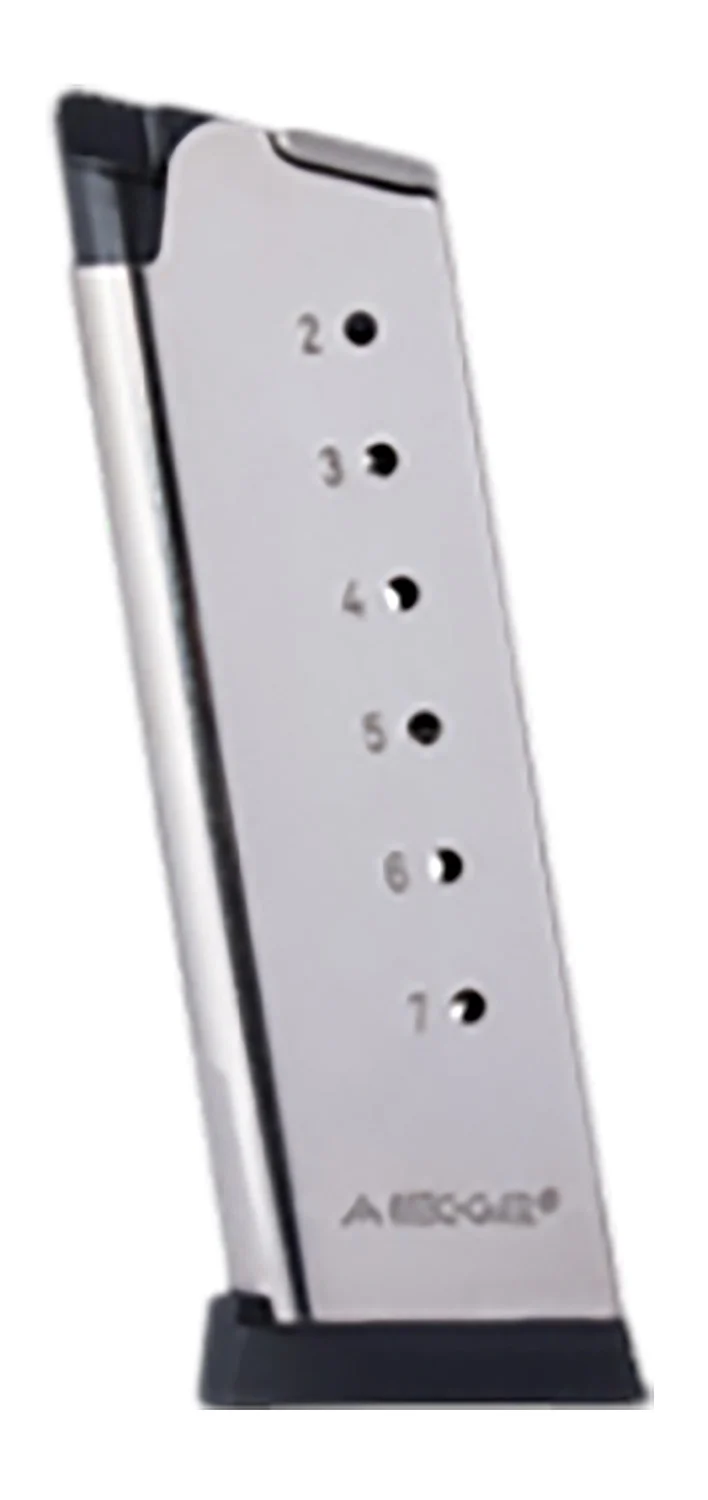Mec-Gar MGCO4507NPF 1911 Officer 7rd 45 ACP, Nickel Carbon Steel