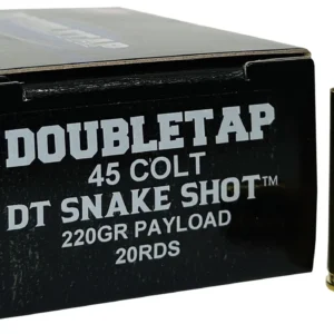 DoubleTap Ammunition 45CSSS2 Snake Shot  45Colt 220gr 20 Per Box/50 Case