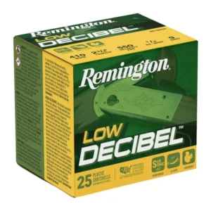 Remington Ammunition R20740 Low Decibel  410Gauge 2.50" 9Shot 25 Per Box/10 Case