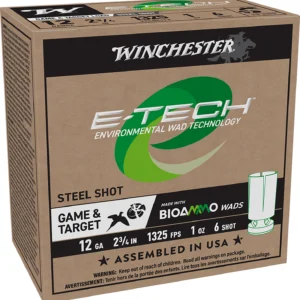 Winchester Ammo WCL12S6 E-Tech  12Gauge 2.75" 1oz 6Shot 25 Per Box/10 Case