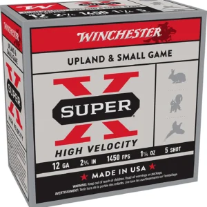 Winchester Ammo X12HV5 Super X High Velocity 12Gauge 2.75" 1 1/4oz 5Shot 25 Per Box/10 Case