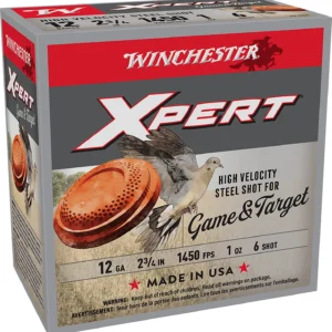 Winchester Ammo WE12GTHV6 Xpert High Velocity 12Gauge 2.75" 1oz 6Shot 25 Per Box/10 Case