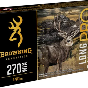 Browning Ammo B192502702 Long Range Pro  270Win 140gr 20 Per Box/10 Case