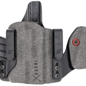 Safariland INCOG0835A0CX261MC Incog  IWB Gray Cordura w/Mag Caddy, Fits Glock 17 Fits Glock 19, Belt Clip Mount, Right Hand