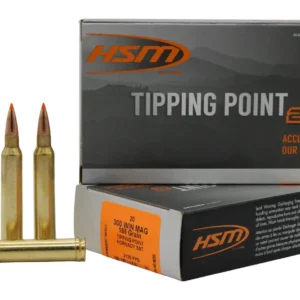 HSM  Tipping Point 2 Super Shock Tip 300 Win Mag 165 gr Hornady SST 20 Per Box/ 20 Case