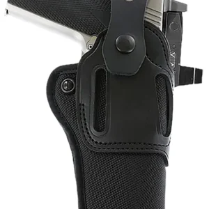 Galco SA95RB Switchback Strongside Crossdraw Belt Black Hybrid Leather-Synthetic Ambidextrous